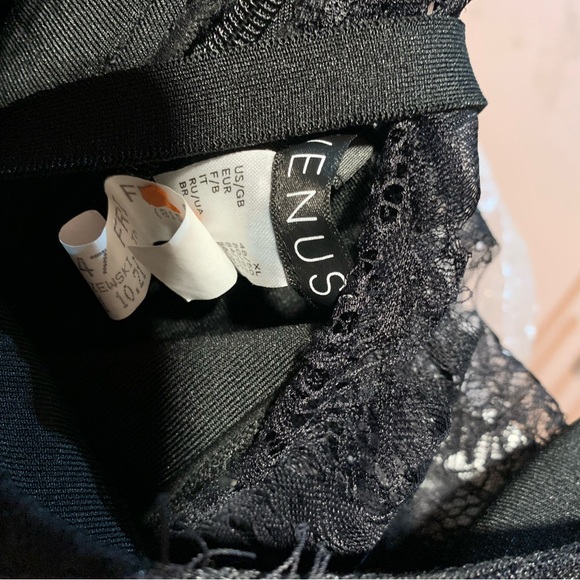 Venus Party cocktail black lace bandage dress. Worn one time/dry cleaned. - Picture 3 of 3